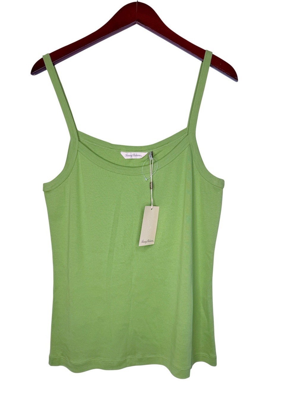 TOMMY BAHAMA NWT Cotton Strap Tank Top in Green Size Large